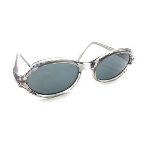 Swank Vintage Raquel Gray Oval Sunglasses Gray Lens 130 France Designer Women